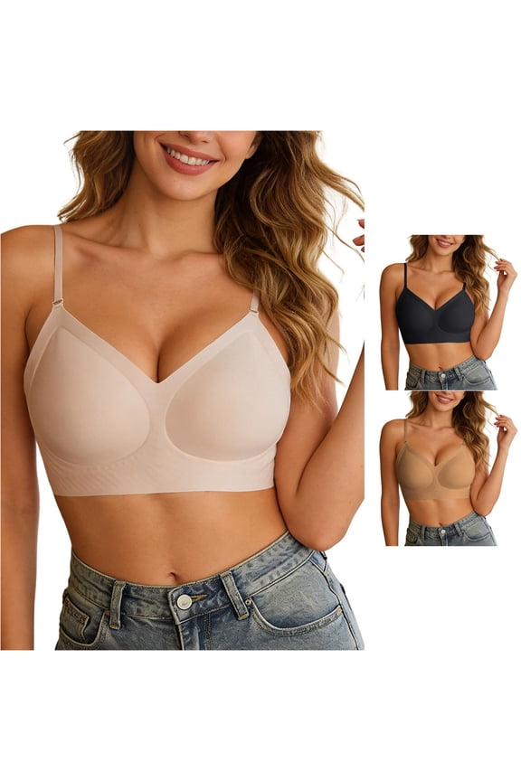 Low Back Bra For Wirefree Seamless Bra Backless Multiway Straps Convertible Bra With Padded Removeable Bras Strapless for Women