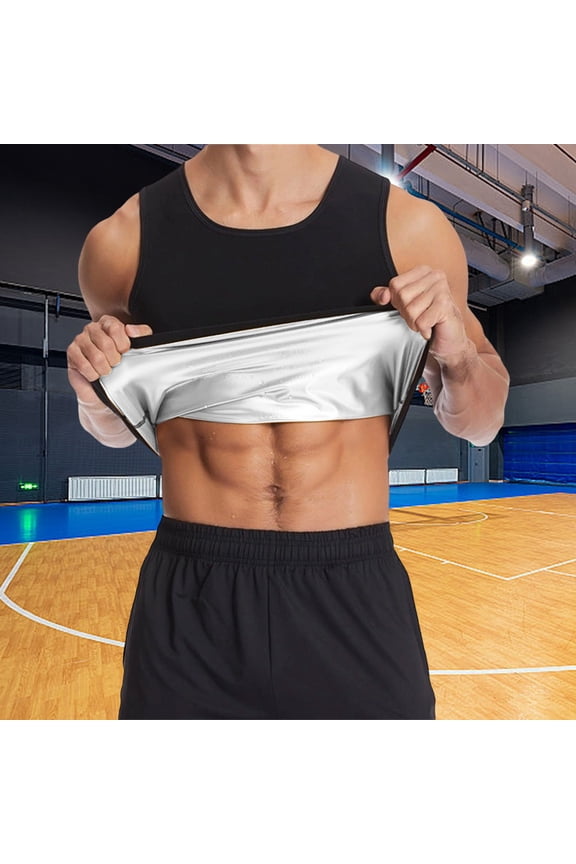 Men Compression Solid Basic Sleeveless Workout Gym Fitted Soft Muscle Tank Bodybuilding Athletic Vest Neck Top for Men