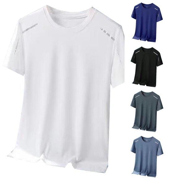 TIANZEN Men's Casual T Shirts For Everyday Wear Outdoor Activities And Relaxation Classic Solid Colors For Summer Alt Shirts
