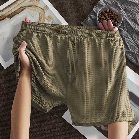 TIANZEN Men's Comfortable Straight Leg Underwear Breathable Briefs For Daily Wear Home Outdoor Casual Loungewear With Hidden Button Fly Men's Shorts Underwear My Package Y Wick Mens Underwear