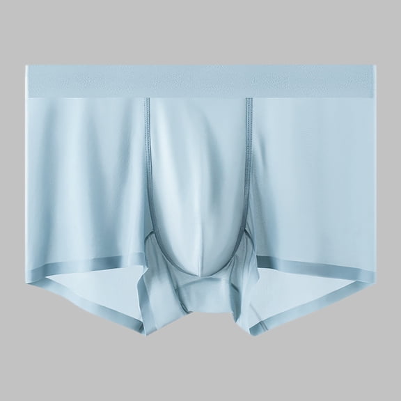 TIANZEN Men's Ice Silk Stretch Mid Rise Comfortable Natural Silk Liner Crotch Briefs Men Comfort Band Briefs Men Men Rugged Underwear My Package