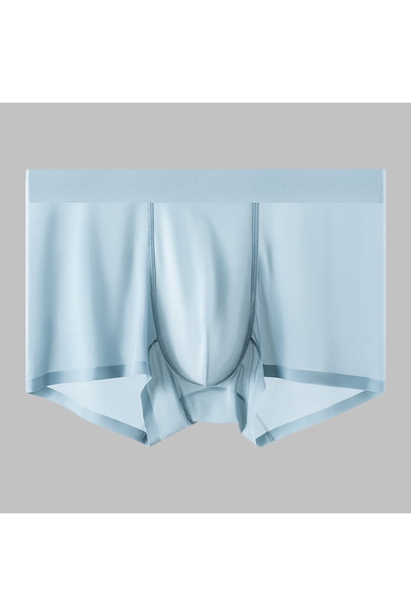 Men's Ice Silk Stretch Mid Rise Comfortable Natural Silk Liner Crotch Briefs Men Comfort Band Briefs Men Men Rugged Underwear My Package
