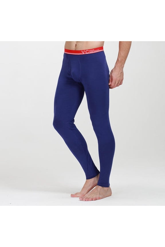 Men's Low Patchwork Leggings Pant Thermal Breathe Striped Mens Long Men's Underwear Boys Sleepers