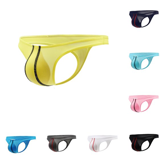 TIANZEN Men's Silk Low Rise Comfortable Fashionable Underwear Supportive Mens Briefs