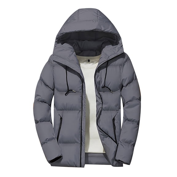 TIANZEN Men's Winter Casual Fashion Casual Warm And Slim Fit Hooded Down Jacket Men down Jacket Mens Nylon Jacket with Hood