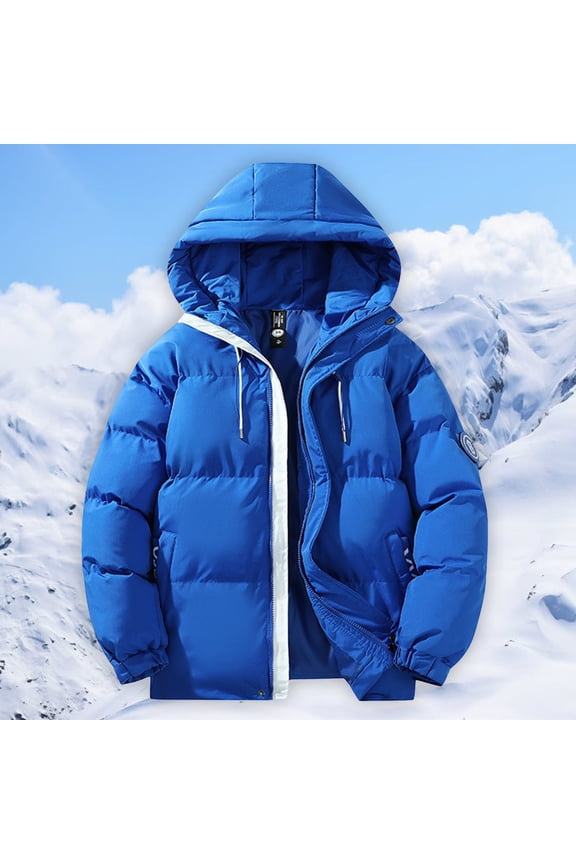 Men's Winter Hooded Warm Padded Jacket plus Size Clothes Mens Winter Coats