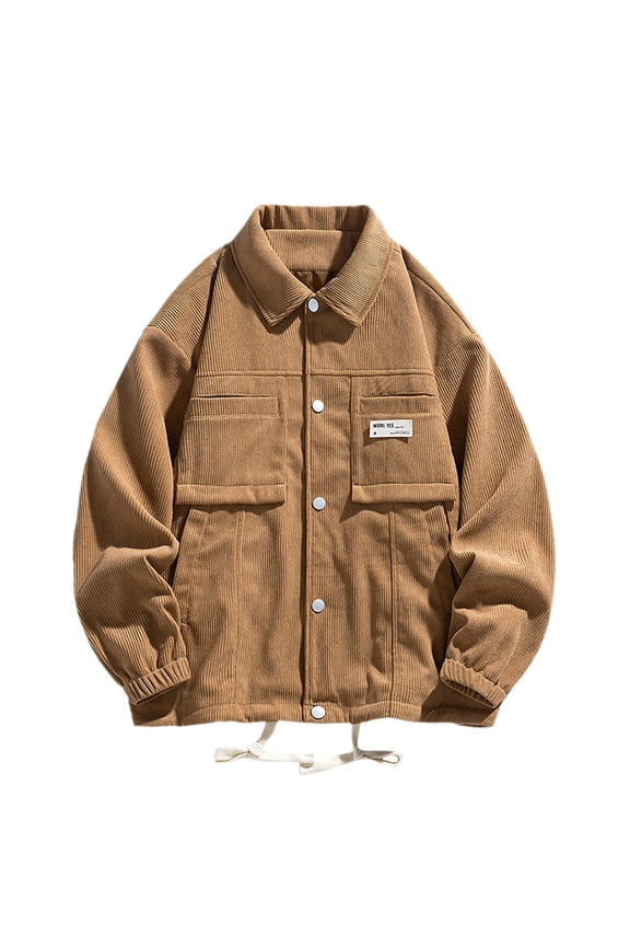 Mens Cargo Jackets Button Oversize Streetwear Jackets Pockets Spring Fall Lightweight Jackets Thick Winter Jackets for Men Winter Clothes