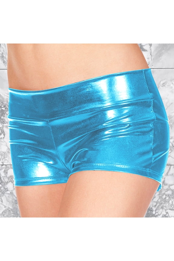 Metallic Rave Booty Dance Shorts Imitation Light Women Short Underwear Womens Long Shorts Padded Bike Shorts Women Womens Padded Cycling Shorts