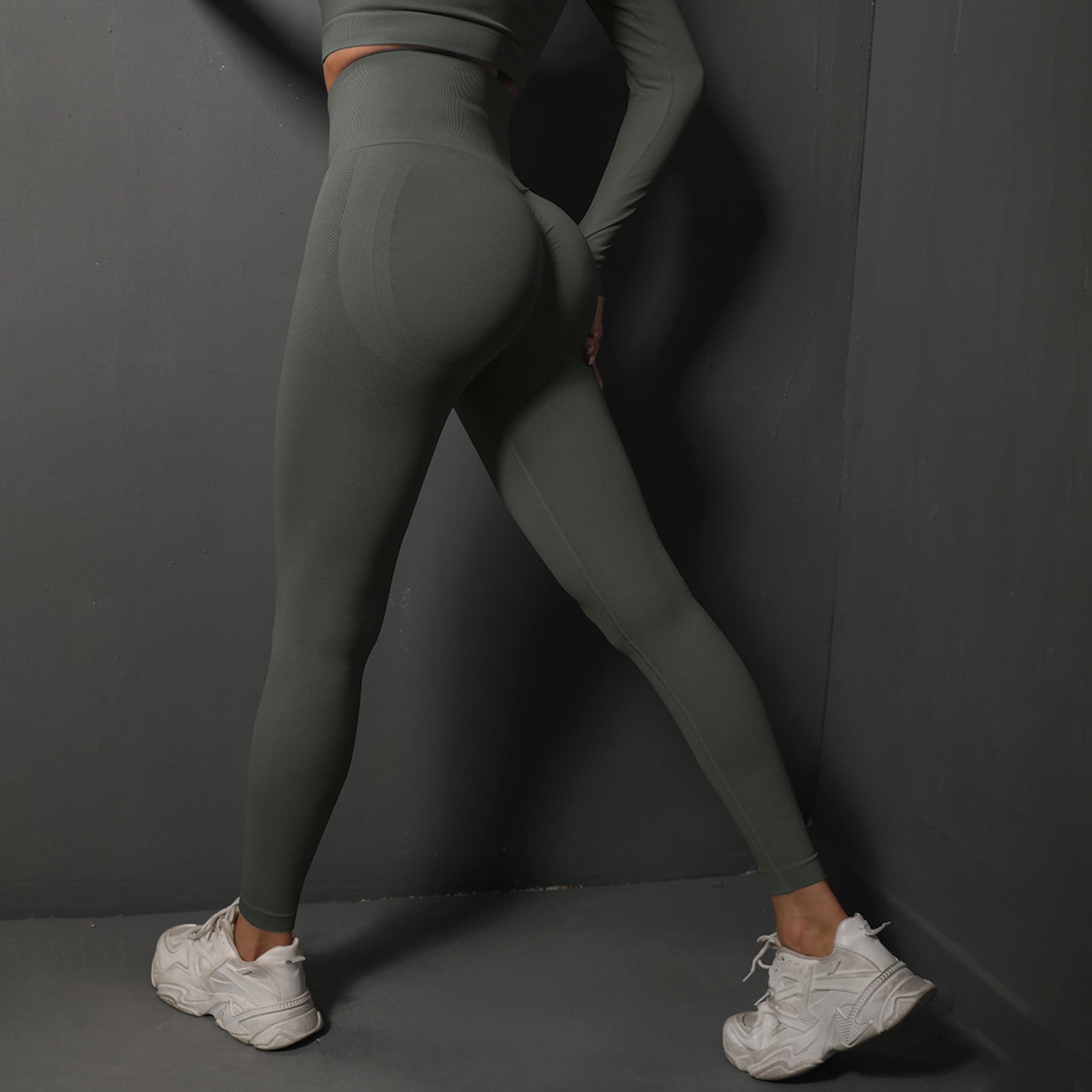 TIANZEN New Knitted Seamless Peach Tight Yoga Pants For Women High ...