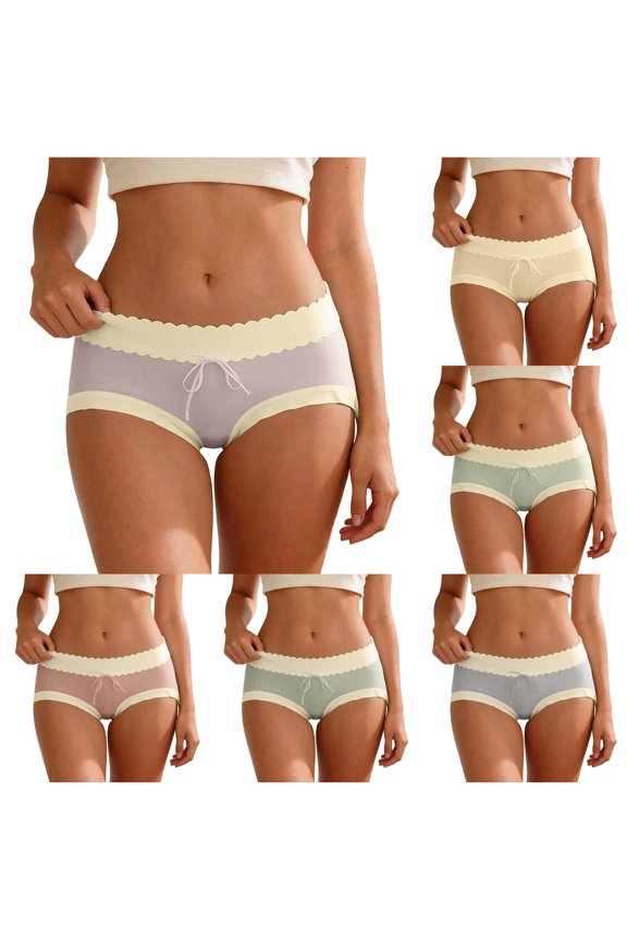 Panties With Lace Trim Extended Gusset High Elasticity Breathable Comfort Underwear under Clothes Waist Trainer