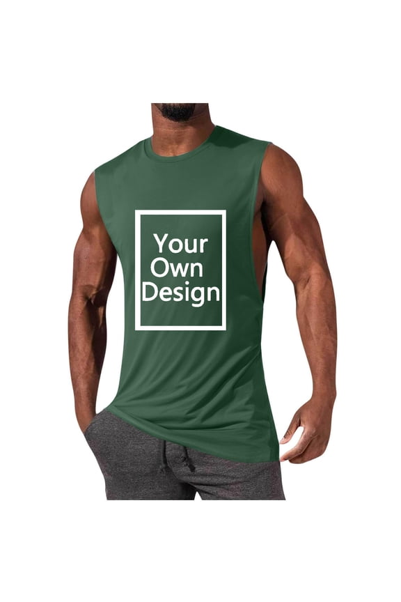 Personalizable ’s Tank Top For Customizable Graphic And Text Design Breathable Sleeveless Shirt For Everyday Wear Mesh Top Men