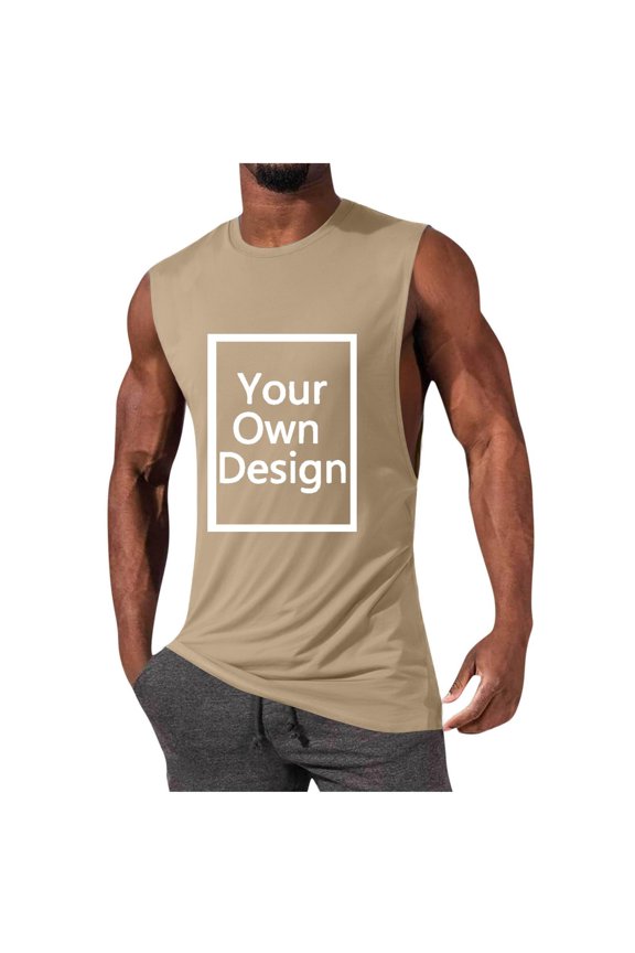 Personalizable ’s Tank Top For Customizable Graphic And Text Design Breathable Sleeveless Shirt For Everyday Wear Mesh Top Men