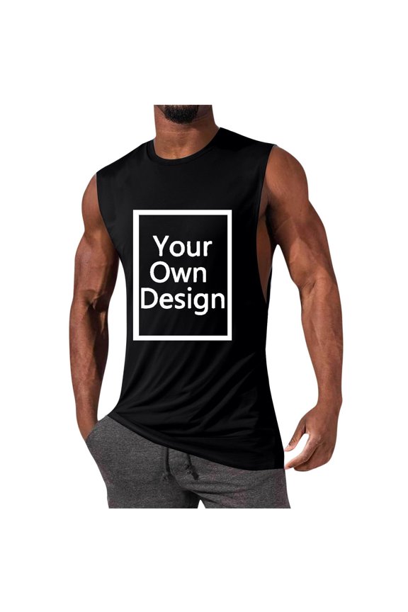 Personalizable ’s Tank Top For Customizable Graphic And Text Design Breathable Sleeveless Shirt For Everyday Wear Mesh Top Men
