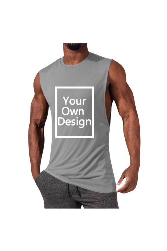Personalizable ’s Tank Top For Customizable Graphic And Text Design Breathable Sleeveless Shirt For Everyday Wear Mesh Top Men