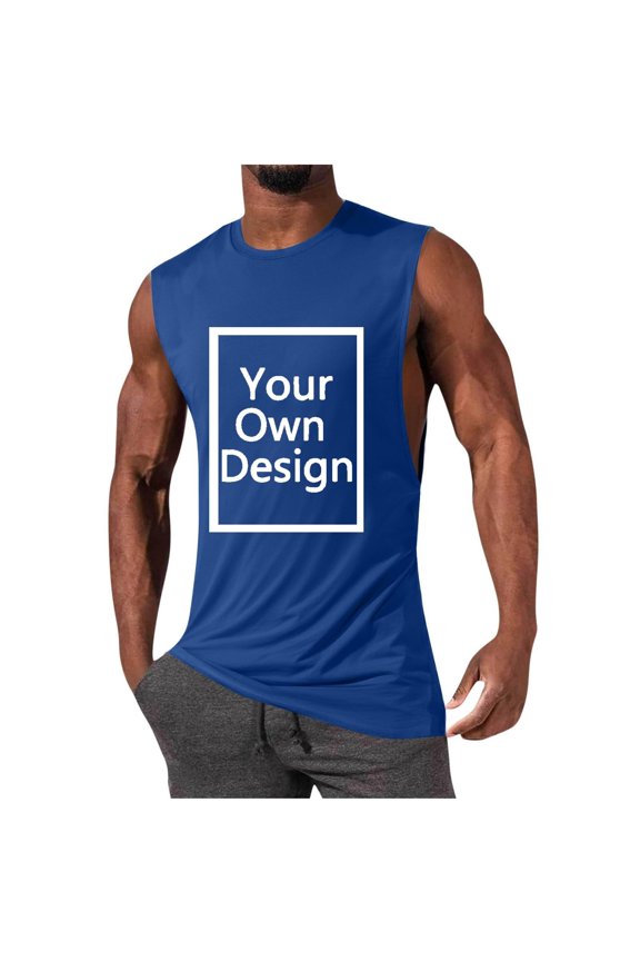 Personalizable ’s Tank Top For Customizable Graphic And Text Design Breathable Sleeveless Shirt For Everyday Wear Mesh Top Men
