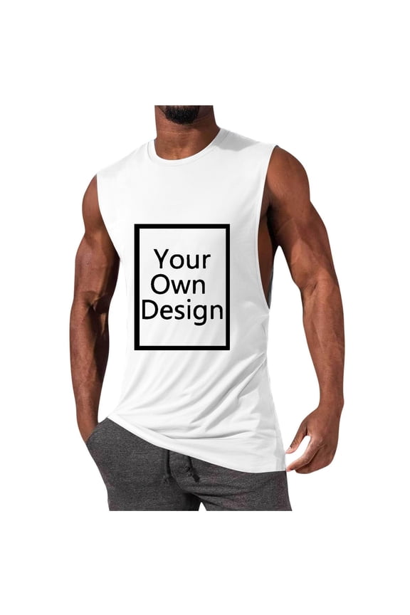 Personalizable ’s Tank Top For Customizable Graphic And Text Design Breathable Sleeveless Shirt For Everyday Wear Mesh Top Men