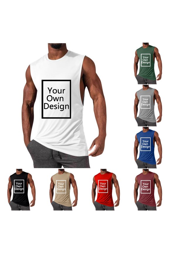 Personalizable ’s Tank Top For Customizable Graphic And Text Design Breathable Sleeveless Shirt For Everyday Wear Shirt for Men
