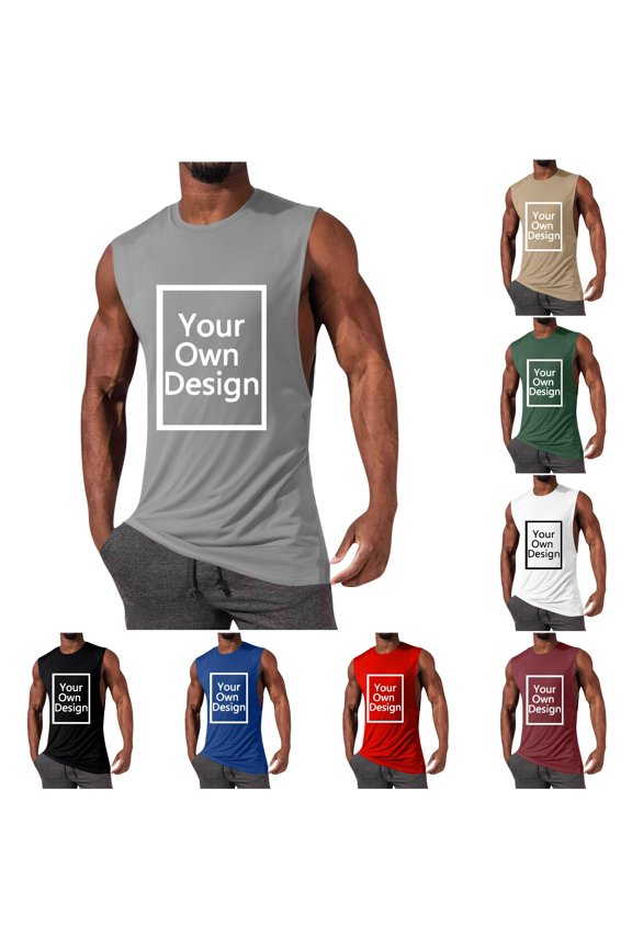 Personalizable ’s Tank Top For Customizable Graphic And Text Design Breathable Sleeveless Shirt For Everyday Wear Shirt for Men