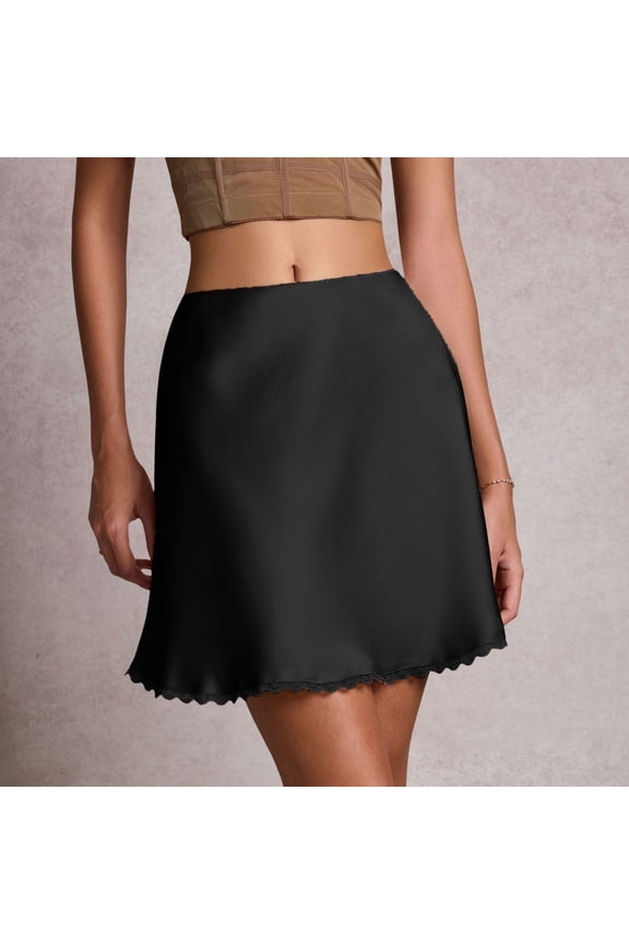 Satin Skirt Leopard Print High Waist Elastic Cute Silk Short Skirts For Crib Skirt Boy