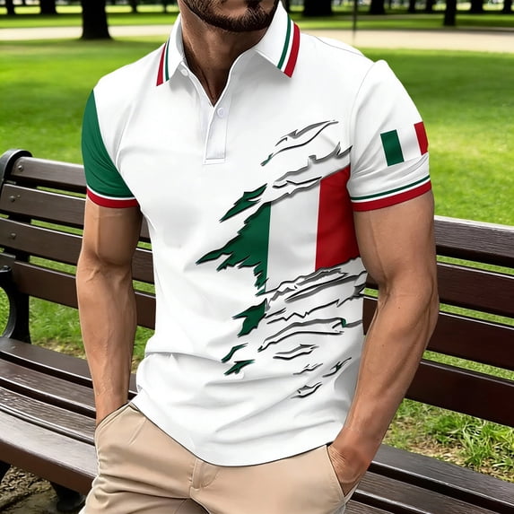 TIANZEN Shirt With Button Front Print Short Sleeve For Everyday Comfort And Performance Men T Shirts Long Sleeve 4x