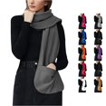 thumbnail image 1 of TIANZEN Soft Cozy Wrap Shawl With Large Front Pockets – Warm Blanket Scarf For Women Chiffon Shawl, 1 of 4