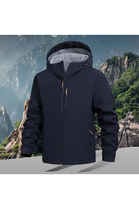Softshell Jacket Winter Warm Windproof Outdoor Insulated Coat With Lightweight Thermal For Cold Weather for Men Casual Men's Big And Tall Jackets Will Jacket