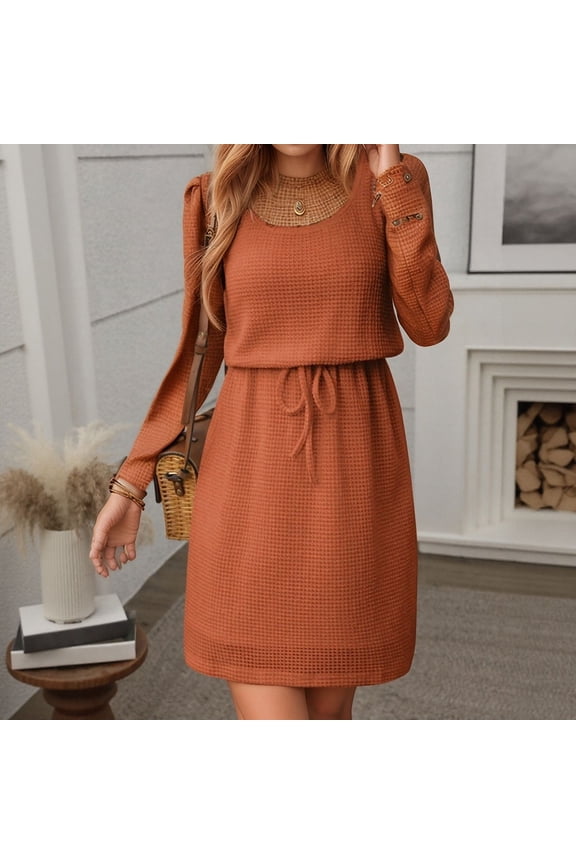 Square Neck Drawstring Sleeveless Vest Dress With Women Swimming Skirt Swimwear Dress Woman Suit Set