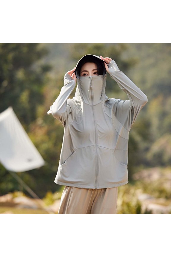 Summer Black Brim Sun Jacket Ice Silk UPF 50+ Proof Breathable Sun Shield Open Front Cardigan Long Long Sleeve Draped Open Front Cardigan 4x Sweaters for Women plus Size