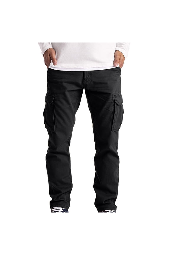 Summer Pants Trousers Casual Overalls Straight Men's Pocket Men's Pants Double Knee Dark Rises Bane Pants