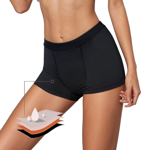 TIANZEN Swim Pants For Men Women Comfortable Four Layer Leak Proof Swimwear Solid Dot Design Beach Pool Sports Activewear Womens plus Swimwear Swim Suit Cover Ups Pants Swimsuit with Skirt for Women