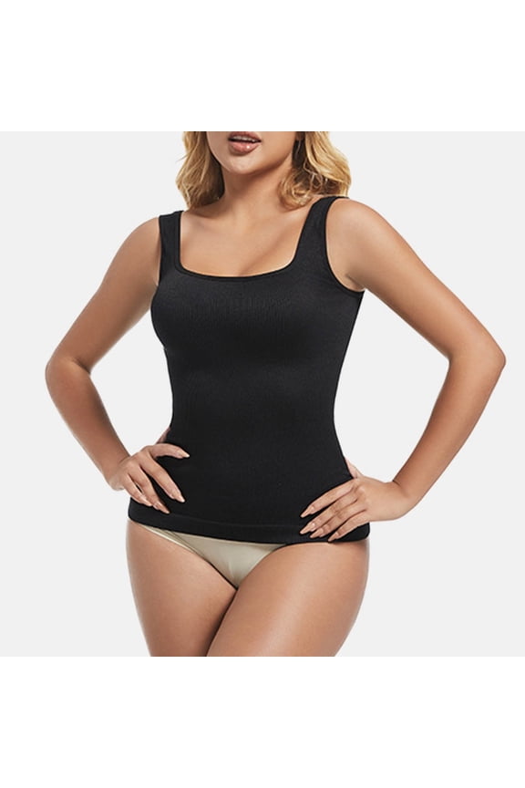 Tank Tops For Women Shapewear Square Neck Camisole Tops Glow in The Dark Panties Studded Catsuit plus Size Sweat Vest for Women Exercise