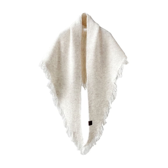 TIANZEN Tassels Fringe Triangle Scarf Wrap Casual Pashmina Shawl Cape Scarf Sweater Knit Shawl Scarf Blanket Shawl for Women with Sleeves