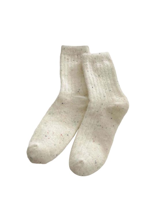Thermal Knee High Socks Cozy Lined Winter Stockings For Warmth And Comfort Soft Fuzzy Sleeping Floor Socks For Cold Weather Indoor And Outdoor Use Pack of Stockings