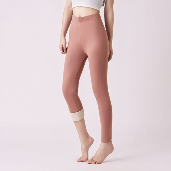 TIANZEN Thermal Leggings High Waisted Slim Fit Stretchy Warm Lined Base Layer Pants For Cold Weather Cute Summer Clothes for Women Womens Tall Leggings