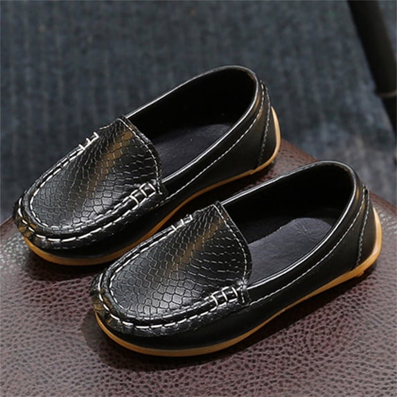 TIANZEN Toddler Little Kid Boys Girls Soft On Loafers Dress Flat Shoes Boat Shoes Casual Shoes Toddler Indoor Shoes