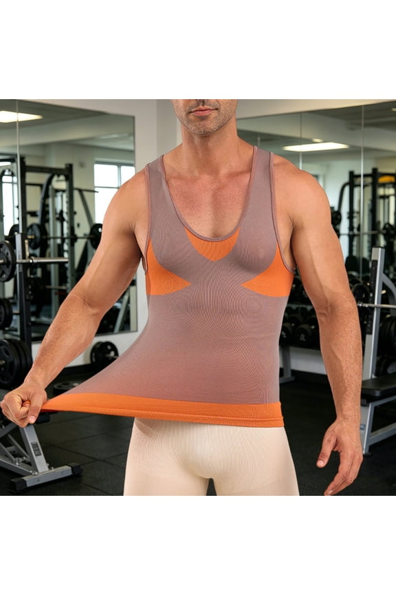 Vest Workout Tank Top Fitness Training Undershirt Shapewear under Scrub Men Long Sleeve Shirts