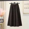 thumbnail image 1 of TIANZEN Warm Blend A Line Skirt For Mid Length High Waist Flared Casual Winter Fall Fashion Versatile Comfortable Outfit Ballet Wrap Skirt Swimsuit Wrap Skirt, 1 of 5