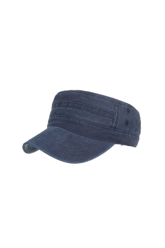 Washed Caps Caps Unique Design Flat Top Cap Who Hat