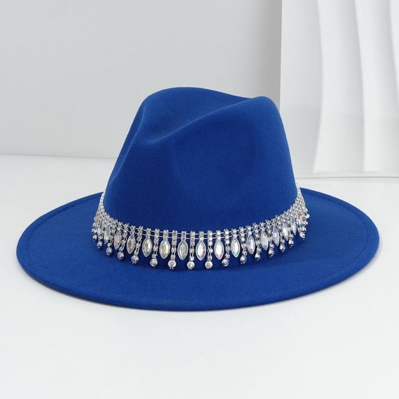 TIANZEN Western Cowboy Hat For Men And Women With Rhinestone Stylish Heart Flat Brim Party Hat Country Dance Accessory Cow Boy Hat Cover