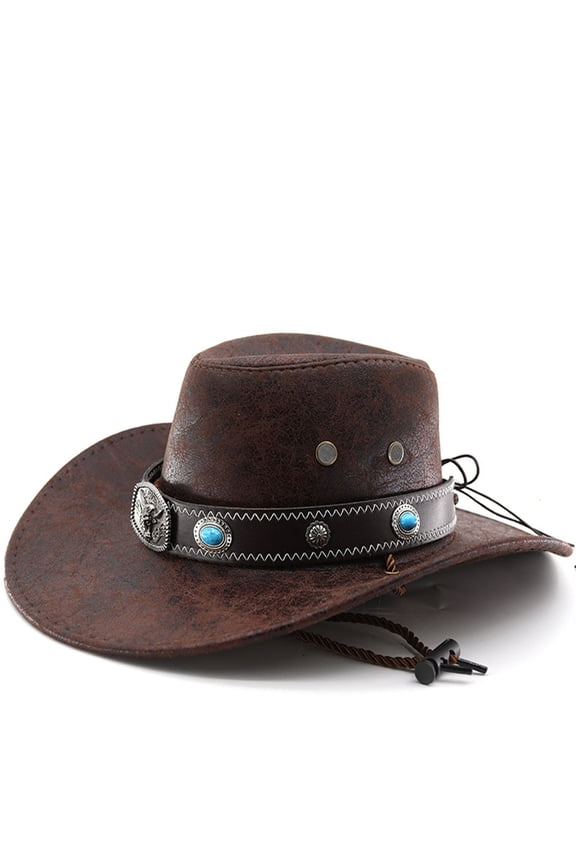 Western Cowboy Hat With Curved Brim For And Outdoor Adventure And Travel Sun Adult Cowboy Hat