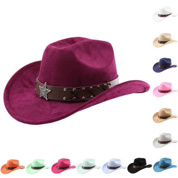 TIANZEN Western Cowboy Hat With Curved Brim For And Outdoor Travel Riding Country Style And Hat Men