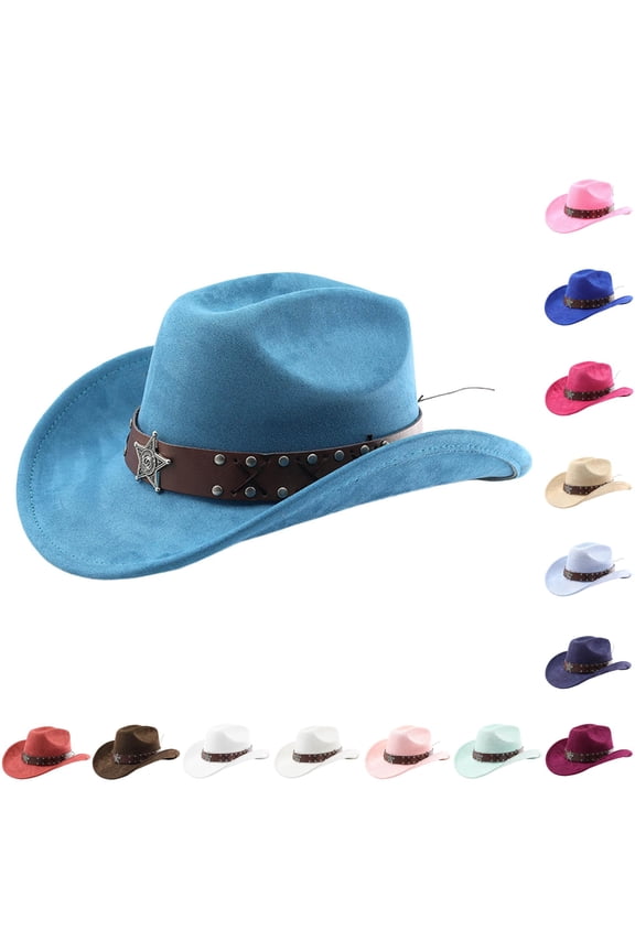 Western Cowboy Hat With Curved Brim For And Outdoor Travel Riding Country Style And Hat Men