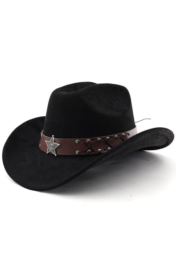 Western Cowboy Hat With Curved Brim For And Outdoor Travel Riding Country Style Gardening Hats for Men Cowboy