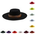thumbnail image 1 of TIANZEN Wide Brim Cowboy Hat With Detail Oval For And Winter Outdoor Warm Banquet Cowboy Hat, 1 of 4