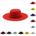 thumbnail image 1 of TIANZEN Wide Brim Cowboy Hat With Detail Oval For And Winter Outdoor Warm Banquet Cowboy Hat, 1 of 4