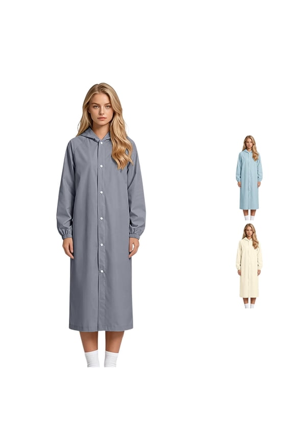 Wind Heavy Rain Coat For Outdoor Adventures With Hooded Cape Long Length Rain Poncho For Hiking And Travel Womens Zipper Sweater
