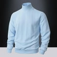 thumbnail image 1 of TIANZEN Winter Sweater Coat Warm Knit Turtleneck Pullover Casual Solid Color Jacquard Pattern Daily Outwear Top Men Wool Blend Coats Petty Coats Men Ceramic Coating for Cars, 1 of 5