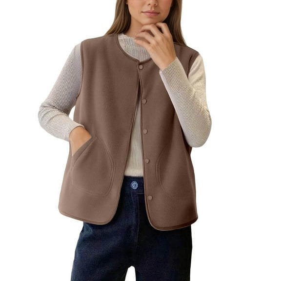 TIANZEN Winter Vest Warm Thermal Lined Sleeveless Jacket Cozy Outdoor Padded Gilet For Cold Weather Vest Girls Mens Quilted Vest Outerwear for Women