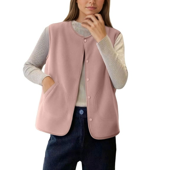 TIANZEN Winter Vest Warm Thermal Lined Sleeveless Jacket Cozy Outdoor Padded Gilet For Cold Weather Vest Girls Mens Quilted Vest Outerwear for Women