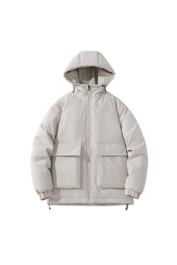 Winter Warm Thickened Down Jacket Outdoor Cold Weather Coats With Hood Windproof Rainproof Lightweight Comfortable Fit Winter Coats Men Warm Warmest Lightweight Jacket